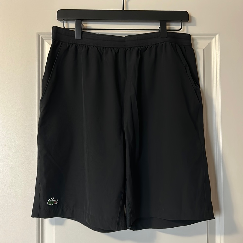 Lacoste men’s tennis short, Black, Medium